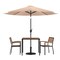 Flash Furniture Patio Set-35" Table-2 Chairs-Tan Umbrella-Base XU-DG-810060062-UB19BTN-GG - alternate 10